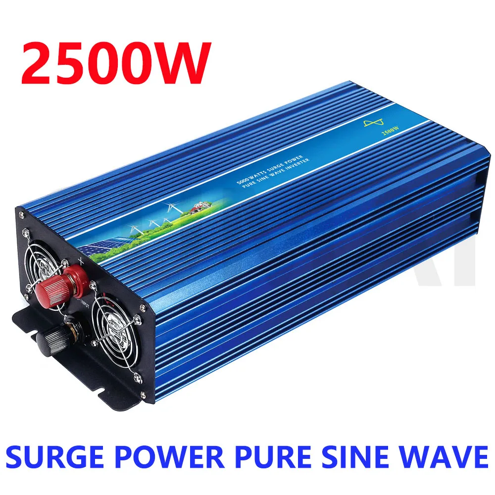 2500W Off Grid Onda Sinusoidale Inverter Puro Ingresso 12V/24V/48V/96V/110V 110V/220V/230V/240V/V/V Dc Uscita 50Hz