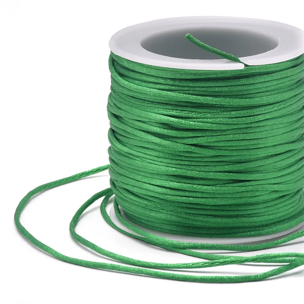 1,5mm Handwerk Satin Rattail Cord String aus Nylon für Chinesische Knoten, Macramé, Trim, schmuck Machen 24 Yards – Detail 5