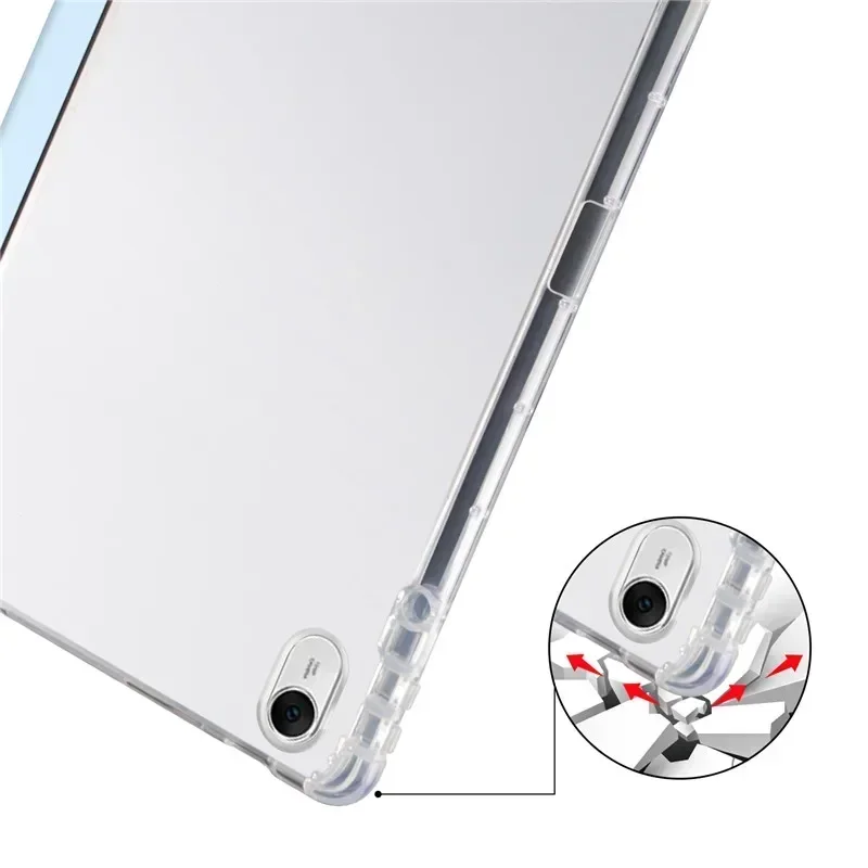 Versatile PU Leather Tablet Case with Pencil Holder - Soft Cover