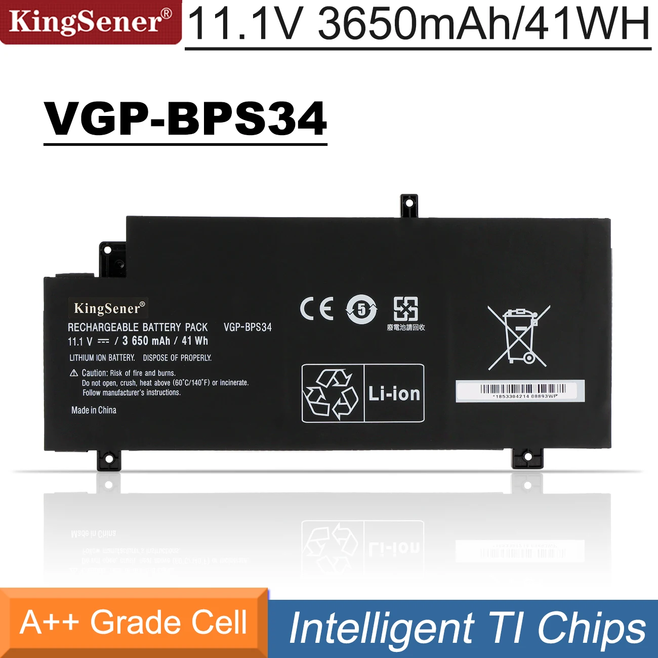 Bateria para Sony Vaio Vgp-bps34 Kingsener Fit 15 Svf15a Svf14a Série Svf15a1acxb Svf15a1ac xs Svf14a Svf14ac1qu