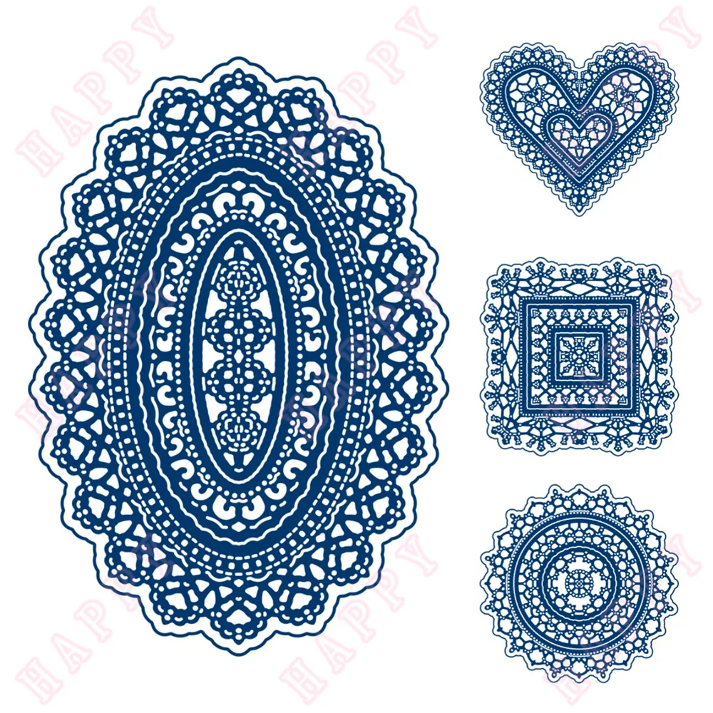 

Metal Cutting Dies DIY Scrapbook Envelope Diary Photo Album Paper Cards Decorative Craft Embossing Template Divine Diddy Doily