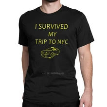 

Men I Survived My Trip To Nyc T Shirt Peter Parker Pure Cotton Clothing Vintage Short Sleeve O Neck Tees Big Size T-Shirts