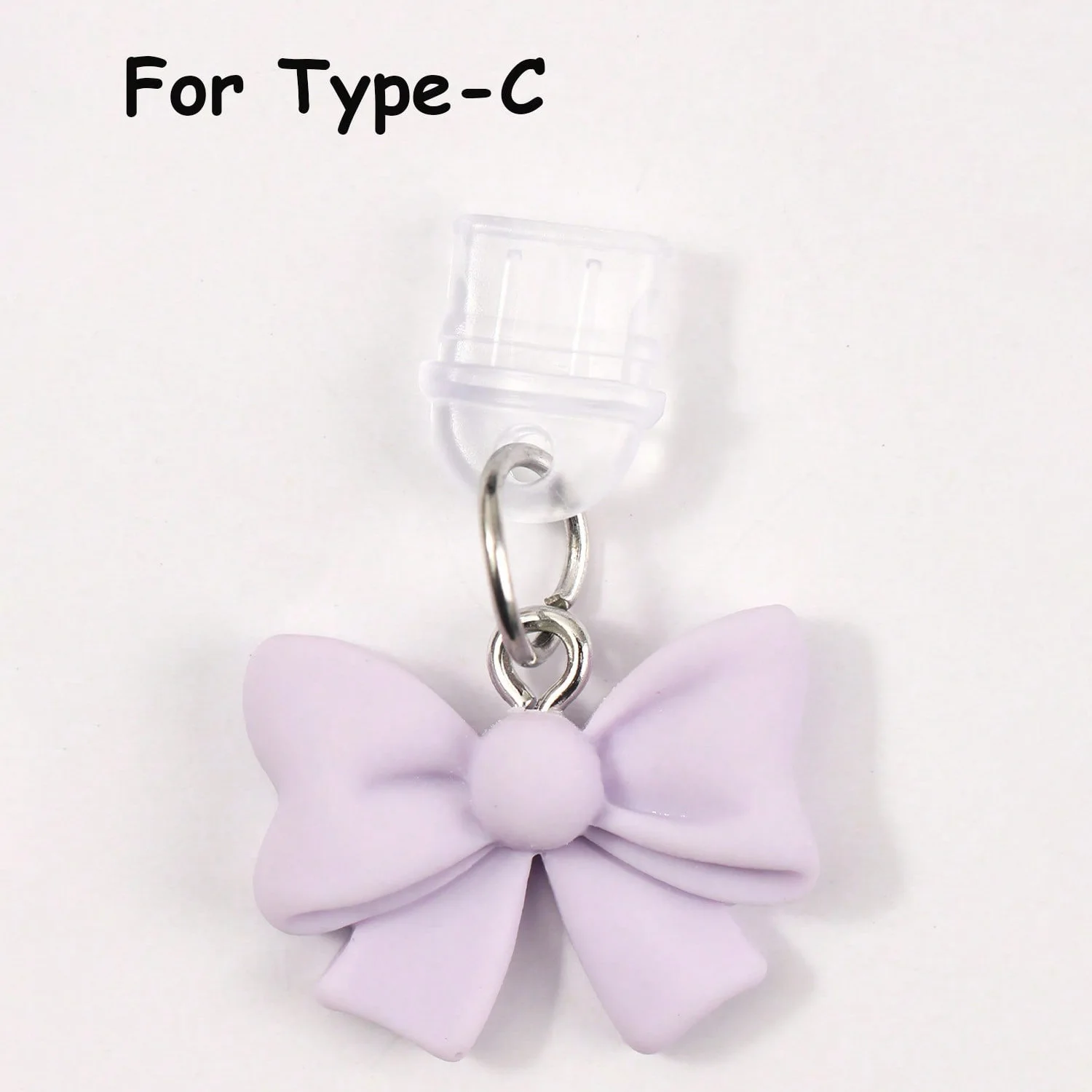 Colorful Bow Tie Phone Dust Plug - Charming Digital Accessory and Charging Port Protector