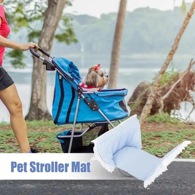 Pet stroller pad integrated pet cart anti dirt pad Cat and dog cushion suitable for most pet stroller inner pad 4