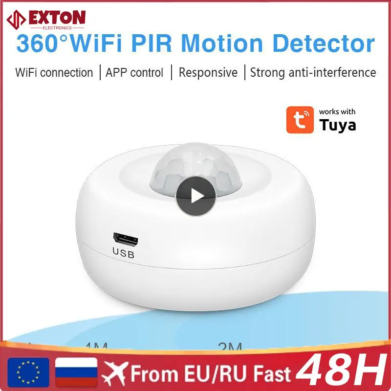 

Смарт-датчик движения Tuya WiFi, инфракрасный датчик безопасности, дистанционное управление через приложение SmartLife