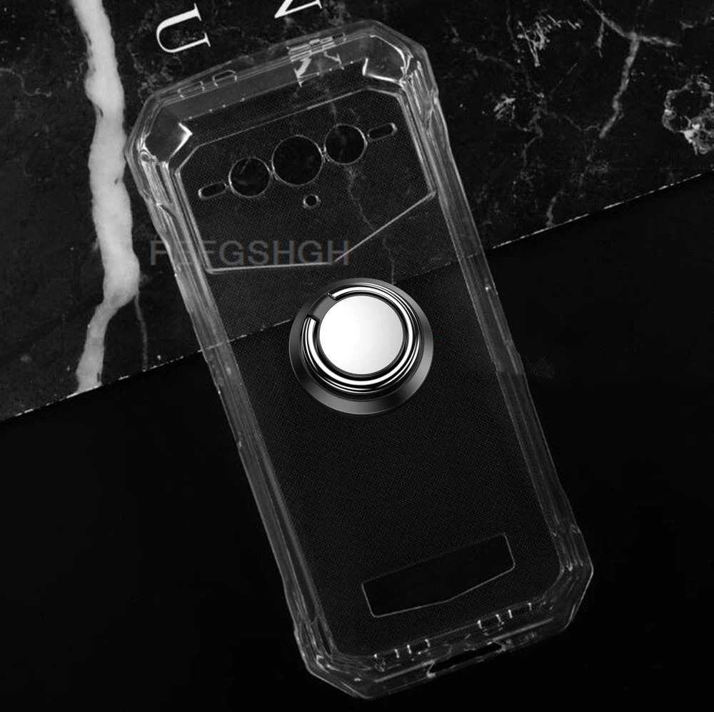 Enhanced Phone Cover with Back Ring Holder - TPU Soft Silicone Case, 6.58