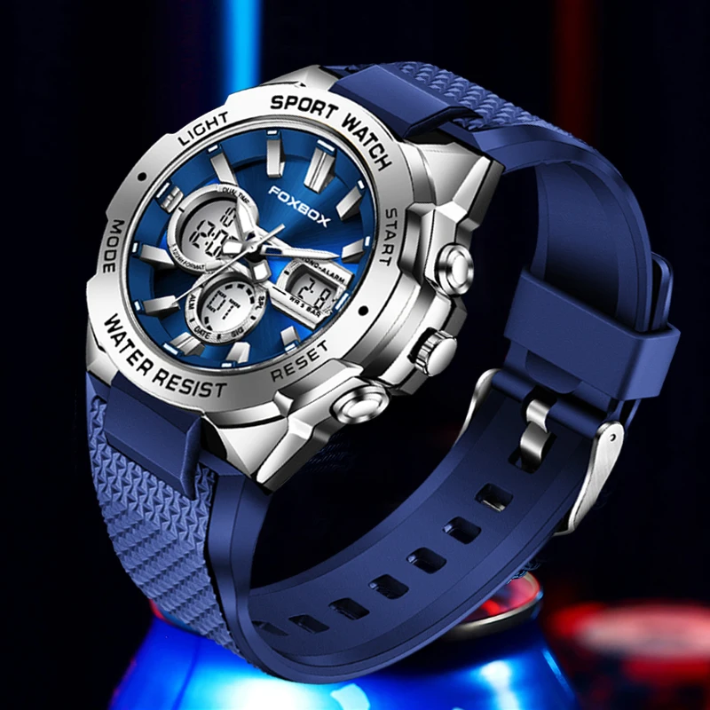 2023 LIGE Luxury LED Display Men Wristwatches Luminous Sport Man Watch Waterproof Military Quartz Male Clock Relogio Masculino