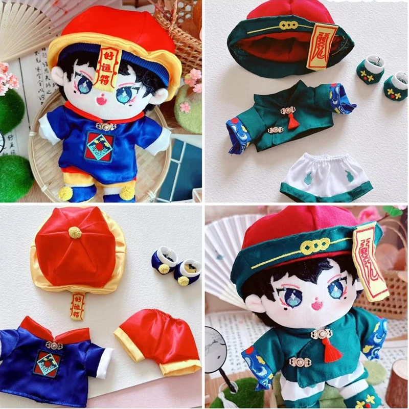 

20cm Plush Doll Clothes Mini Kpop Skz Virtual Idol Chinese Zombie Kawaii Outfit 2 Styles Toys Accessories Free Shipping Items