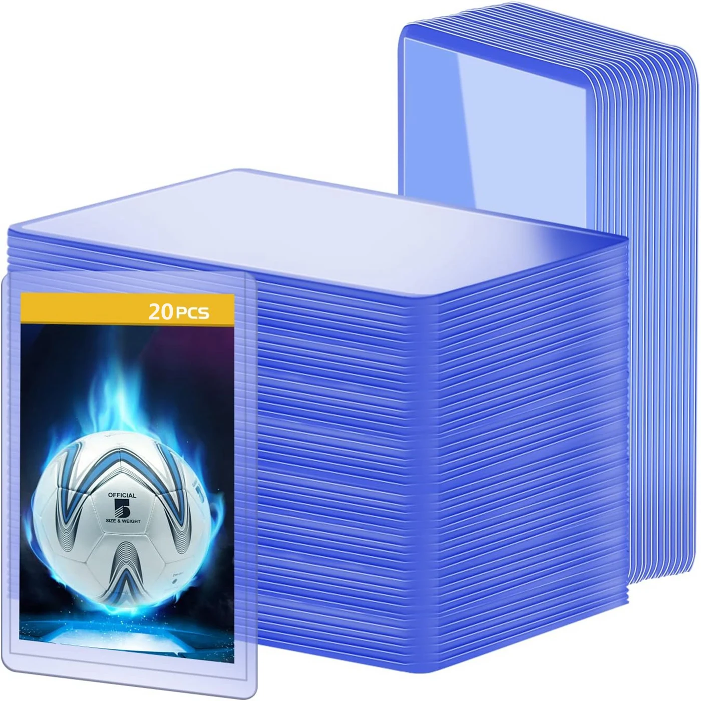 Hard Plastic Card Sleeves 20pcs Album Display Yugioh Baseball Trading Protector Folder Playing Game Binder Holder