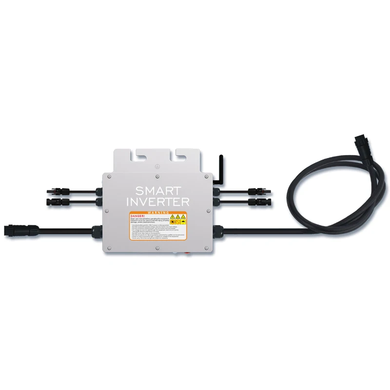 태양광 그리드 전압 마이크로 인버터 600W 700W 800W 태양광 변환기 모바일 WiFi DC 20-60V AC 120V 230V 방수 DC 연결