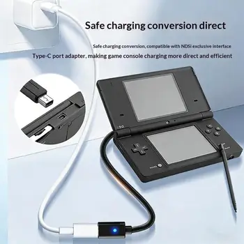 Cavo di alimentazione di tipo C per console 3DS 3DSLL 3DSXL Cavo affidabile per ricarica rapida per controller di gioco USB C