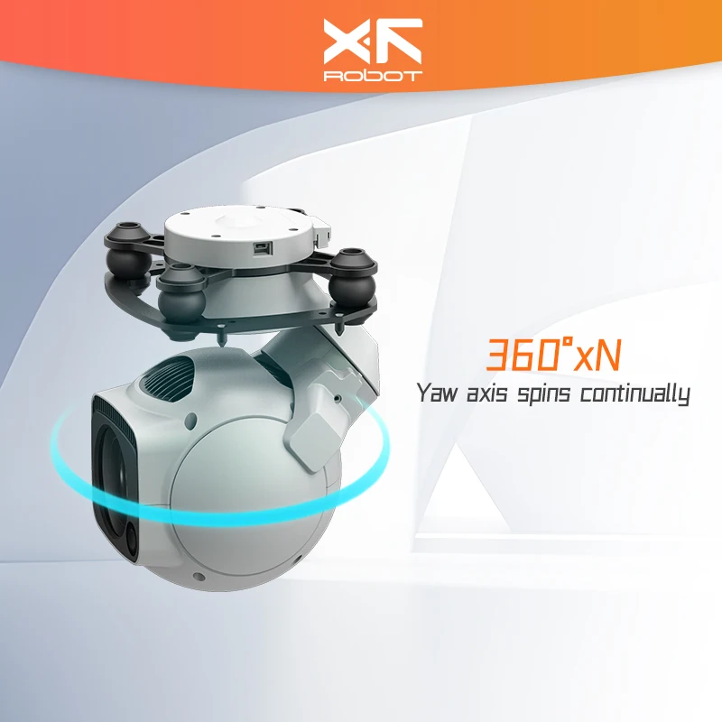 XF D-80PRO 4K 30X Drone Hybrid Zoom Gimbal Camera with HDR Starlight Night Vision 3-Axis Stabilizer Lightweight UAV Pod Payload