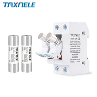 Fusibles solaires DC 1000V PV photovoltaïque 6A 10A 15A 20A 25A 30A 10*38MM haute tension pour système solaire Protection contre les courts-circuits gpV 6