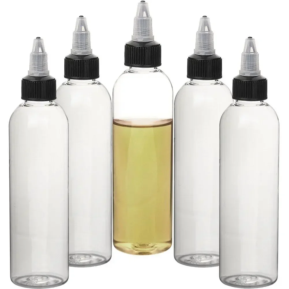 

20pcs 30ml 60ml 120ml PET Plastic Dropper Bottles Empty Juice Liquid Containers Refillable Oil Boston Bottle with Screw Caps