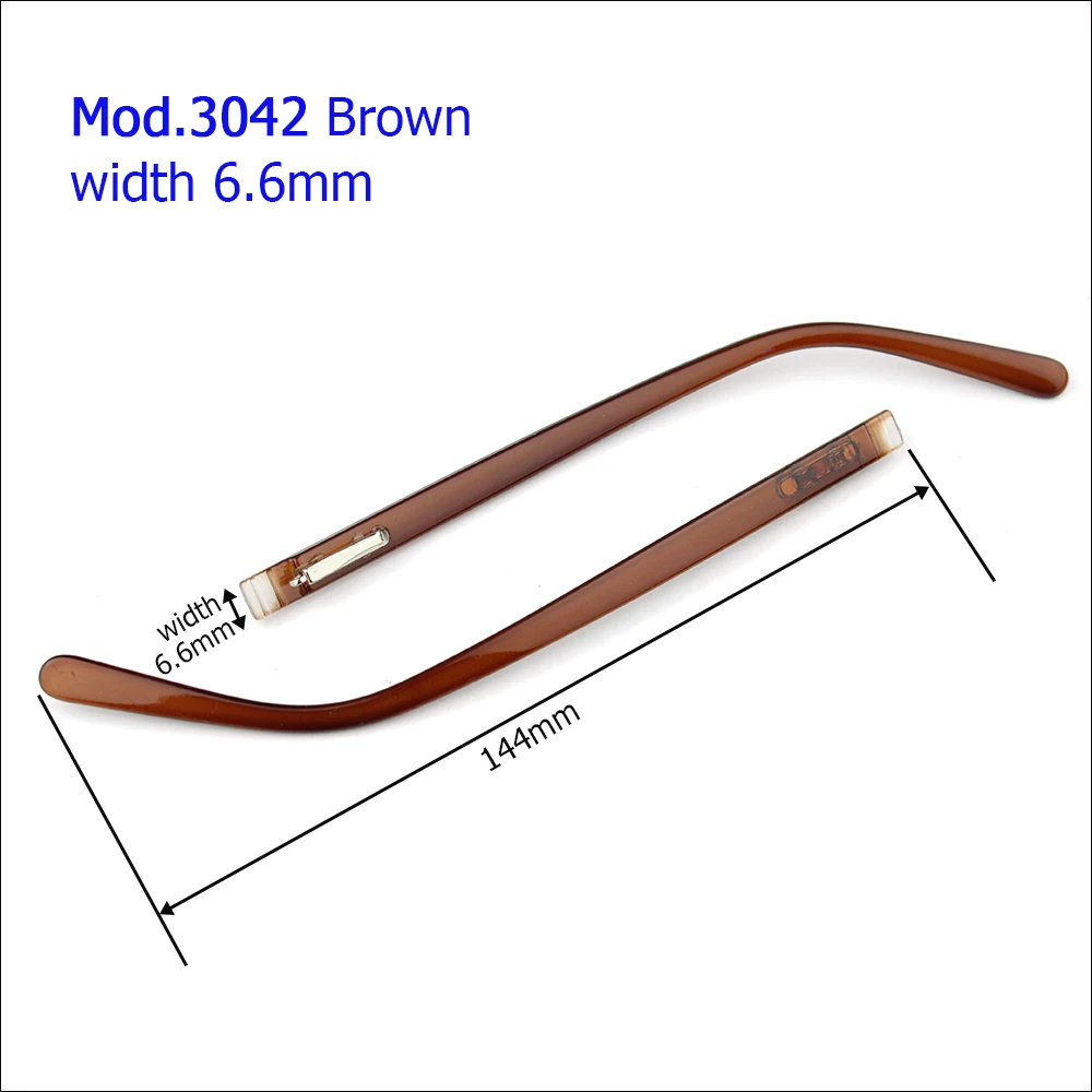 20 stücke (10 Paar) PC-Brille Brille Tempel Kunststoff Beins pitze optischer Rahmen Brillen Reparatur Teile schwarz braun – Detail 5