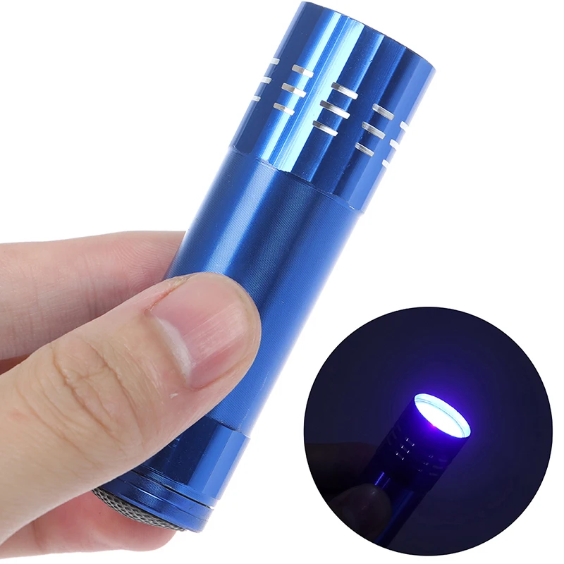 1PC 미니 네일 건조기 9 LED UV 램프 휴대용 포켓 라이트 네일 젤 경화 매니큐어 도구 USB 충전 포함