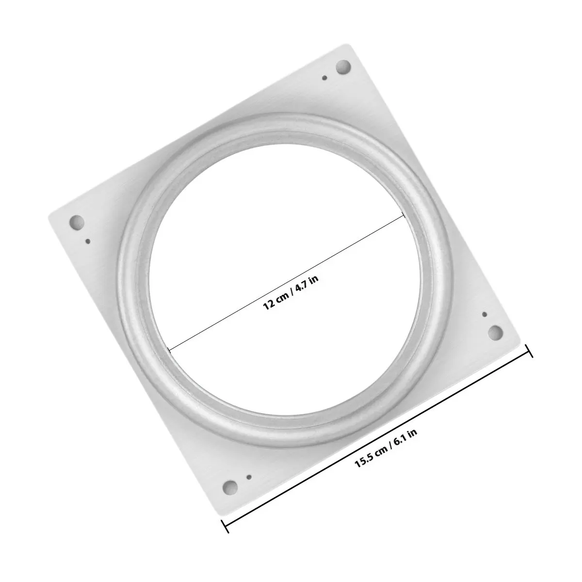 1Pcs 155Mm 6 인치 회전식 베어링 턴테이블 스위블 베이스 프리미엄 아연 도금 50Kg 부하 용량 책용 부드러운 볼 베어링