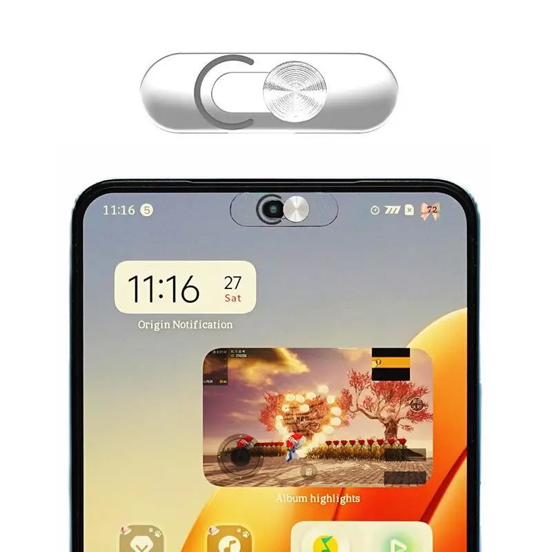 Ultra-Thin Transparent Privacy Slide Webcam Cover