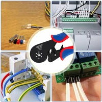 Outil de sertissage de virole HSC8 16-6A, Mini pince à bornes tubulaires pour bornes de grande taille, pinces électriques 0.08-16mm2/30-5AWG 5
