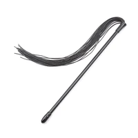 High Quality Silicone Whip Racing Riding Crop Party Flogger Hand Cuffs Queen Black Horse Riding Whip 2