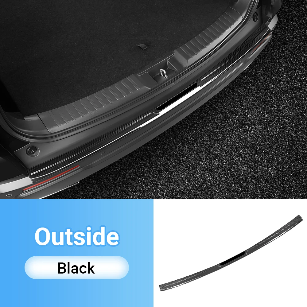 thumbnail image 1 of Protector interior de maletero de coche, cubierta de placa de parachoques trasero para Honda CRV 6th Gen 2023 2024 2025/CR-V, accesorios híbridos de acero inoxidable, 1 of 5