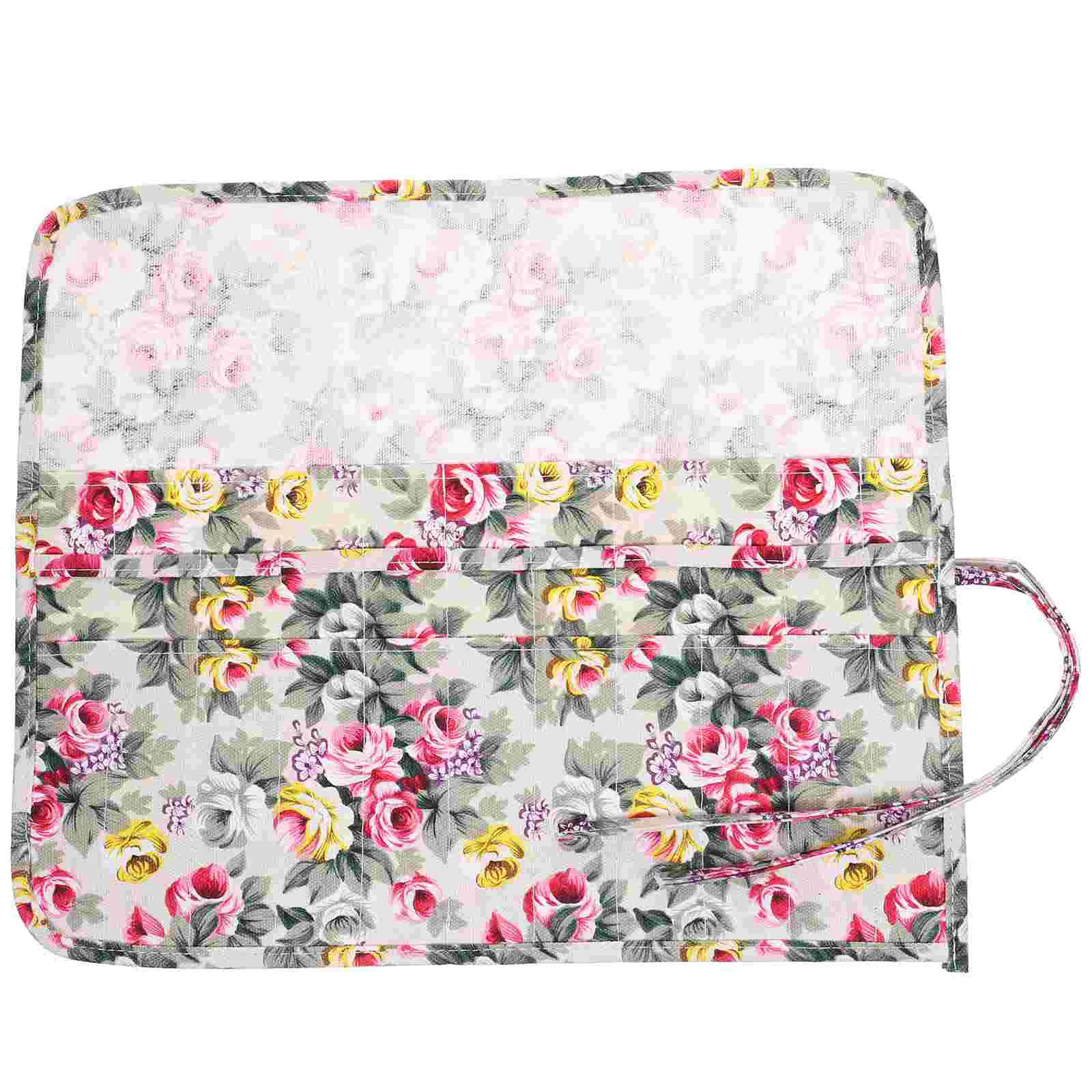 

Canvas Roll Case Colored Pen Holder Travel Organizer with 22 Slots for Kids and Adults