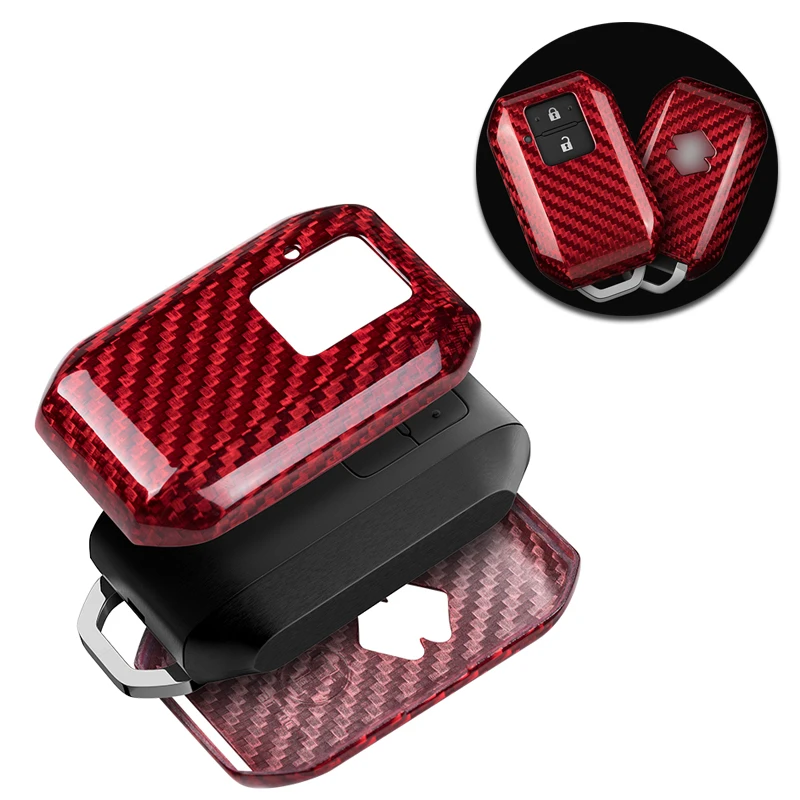 

Key Fob Case for SUZUKI, Carbon fiber key Cover Shell Protector for Suzuki Swift 2017 2019 2020 Wagon R Monopoly Car Accessories