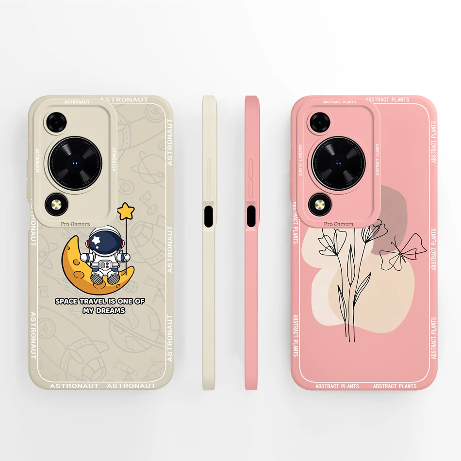 Cute Design Phone Case with Camera Protector, Soft Liquid Silicone Protective Bumper
