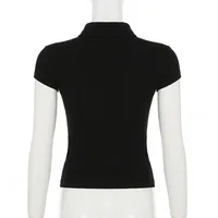 Femmes t-shirt noir gothique années 90 Vintage gilet esthétique sans manches haut Corset Vintage t-shirt Y2k débardeur années 2000 Coquette vêtements 5