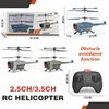 3.5CH 2.5CH RC Helicopter 2.4G Remote control helicopters with obstacle avoidance function Radio controlled Plane Toys for boys 6