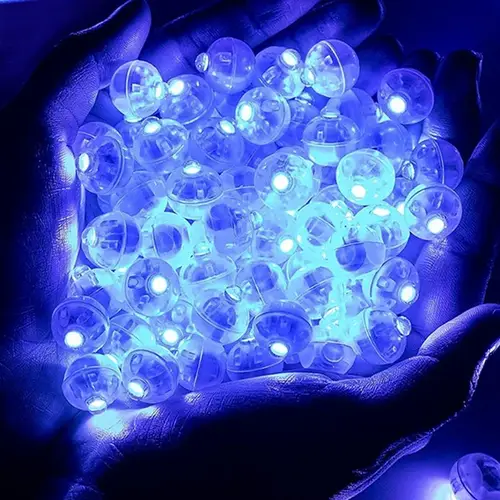 100/10Pcs Mini LED Balloon Light Colorful Flashing Luminous Tumbler Ball Lamp Lantern Light Christmas Wedding Party Decorations - Image 9
