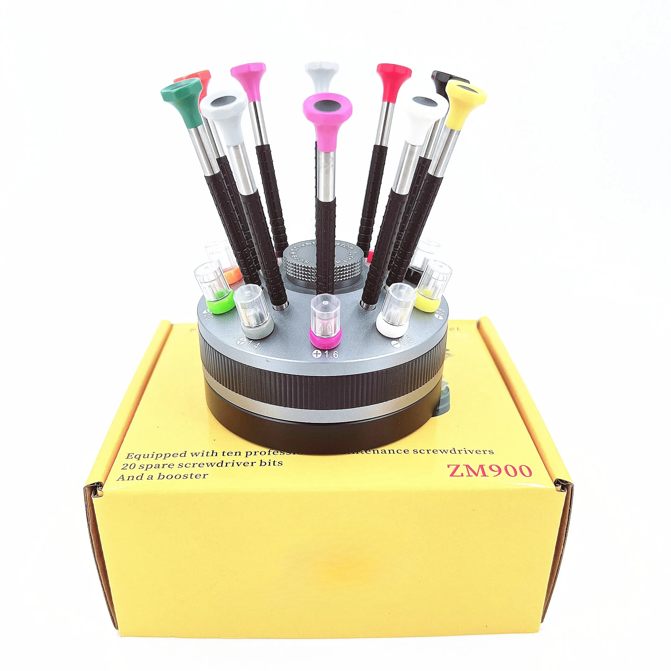 Watch Repair Tools Straight Non-Slip One-Piece Turntable Screwdriver Set 10 Drivers Set Watch Screwdriver Tools