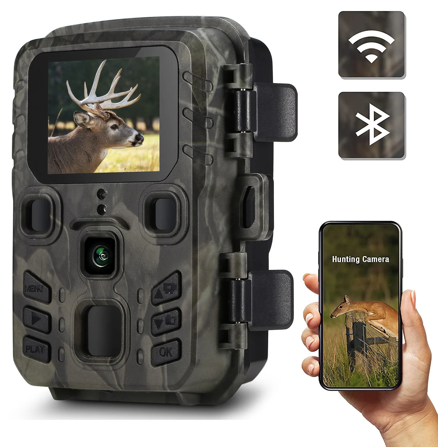 Suntek WIFI řada 4K/2.7K  36MP/24MP vláčet kamera wildlife tepelné záření noc vidění hnutí aktivován IP65 vodotěsný léčka hra kamera