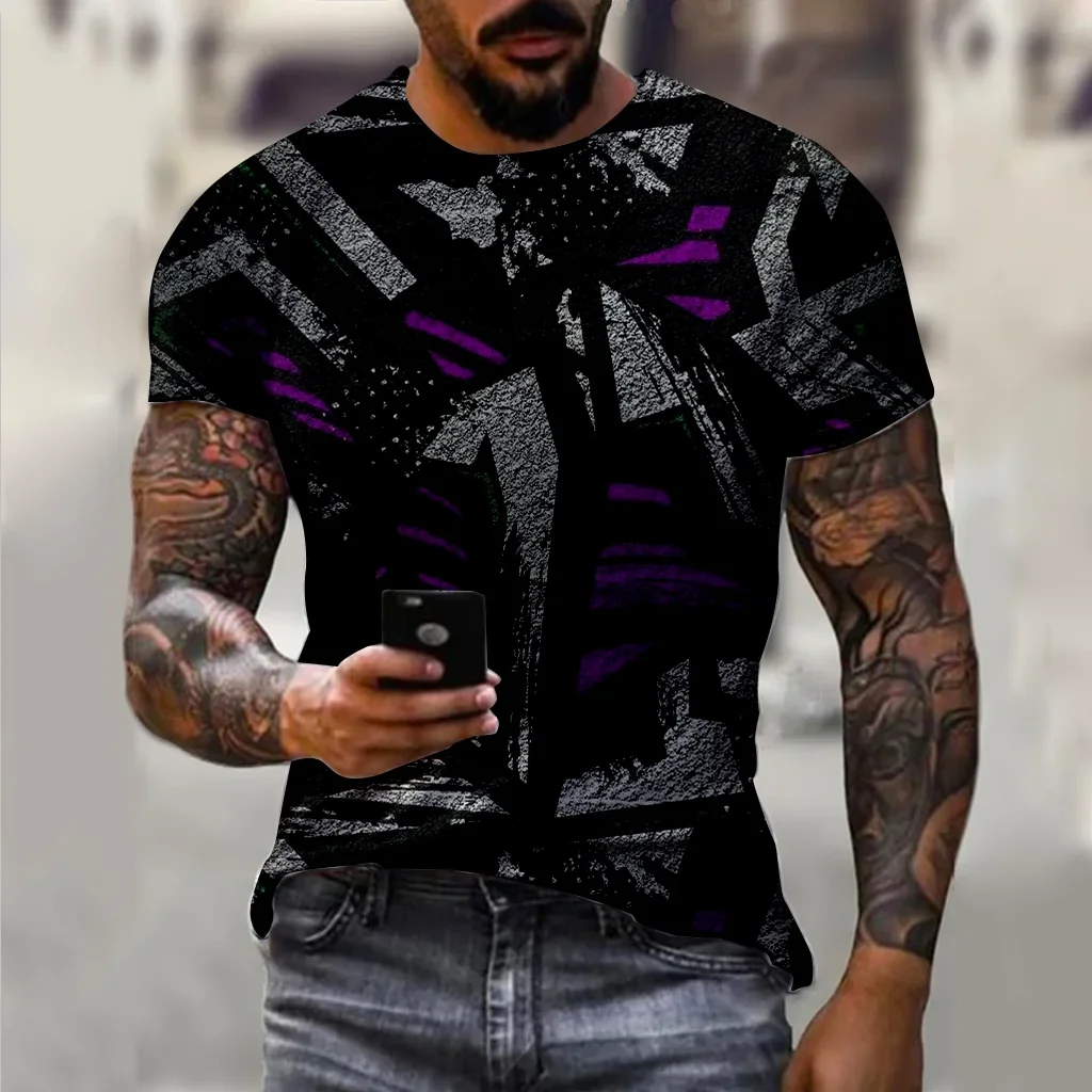 

New Fashion Summer Fitness Sports Slim Fit Clothing Short Sleeve Outdoor Casual Loose Men's Unisex Extra Large Top T-shirt。