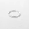 925 Sterling Silver Ocean Waves Irregular Uneven Faceted Adjust Open Adjustable Stackable Finger Rings For Girl Toe Teens Gift 2
