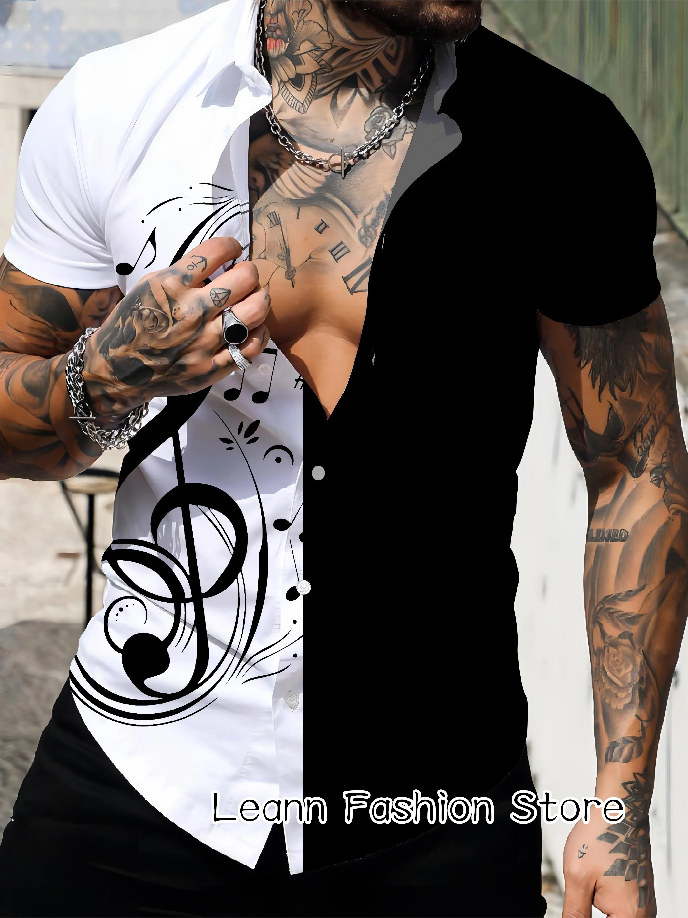 Рисунок 2 - Рубашка мужская пляжная с коротким рукавом