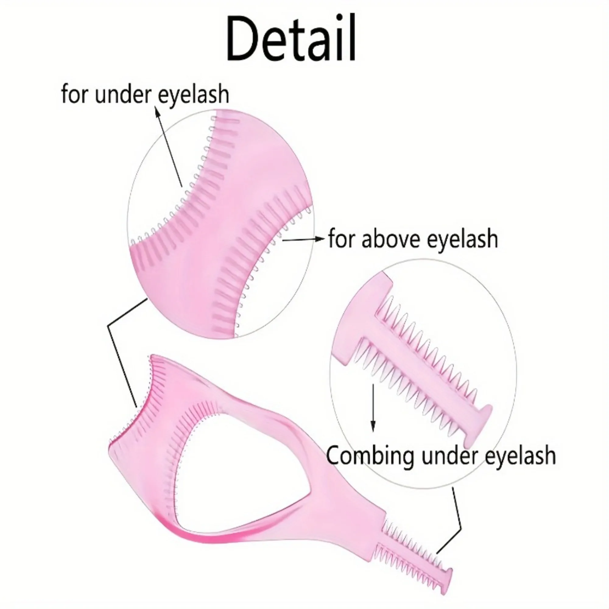 크리스탈 속눈썹 및 아이섀도우 3-in-1 메이크업 도구 완벽한 속눈썹 보호를 위한 다기능 아이라이너 보조 도구