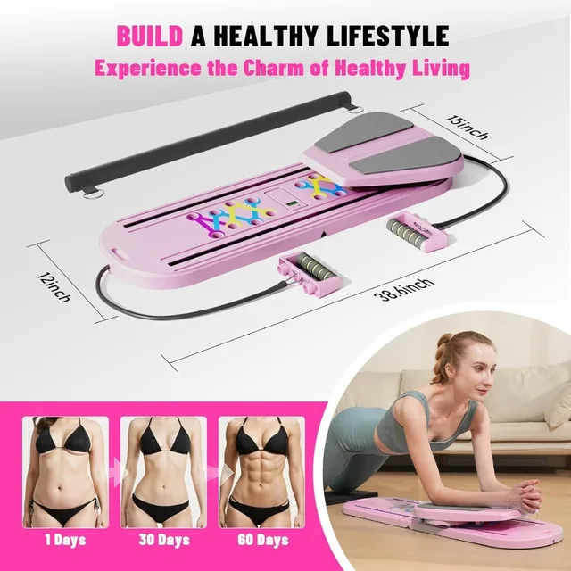 Foldable Pilates Reformer Training Set 6
