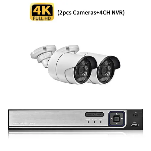 best wired security camera system Gadinan 8MP 5MP Security Camera System 8CH 4T POE NVR H.265 Night Vision CCTV Video Surveillance Kit Dual Light Source IP Camera cctv camera set Surveillance Items