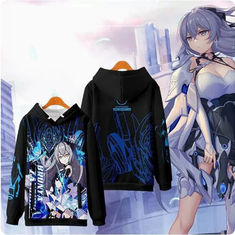 

Anime Honkai Impact 3 Bronya Zaychik Cosplay Hoodie Women Men Harajuku Sweatshirt Streetwear Hip Hop Pullover Hooded Jacket 2024