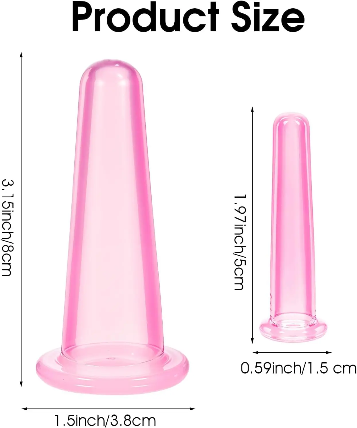 4 Pcs Facial Cupping Set Silicone Vacuum Cupping Cups Facial Cupping Treatment Anti Aging Beauty Tool for Face Cupping Massage