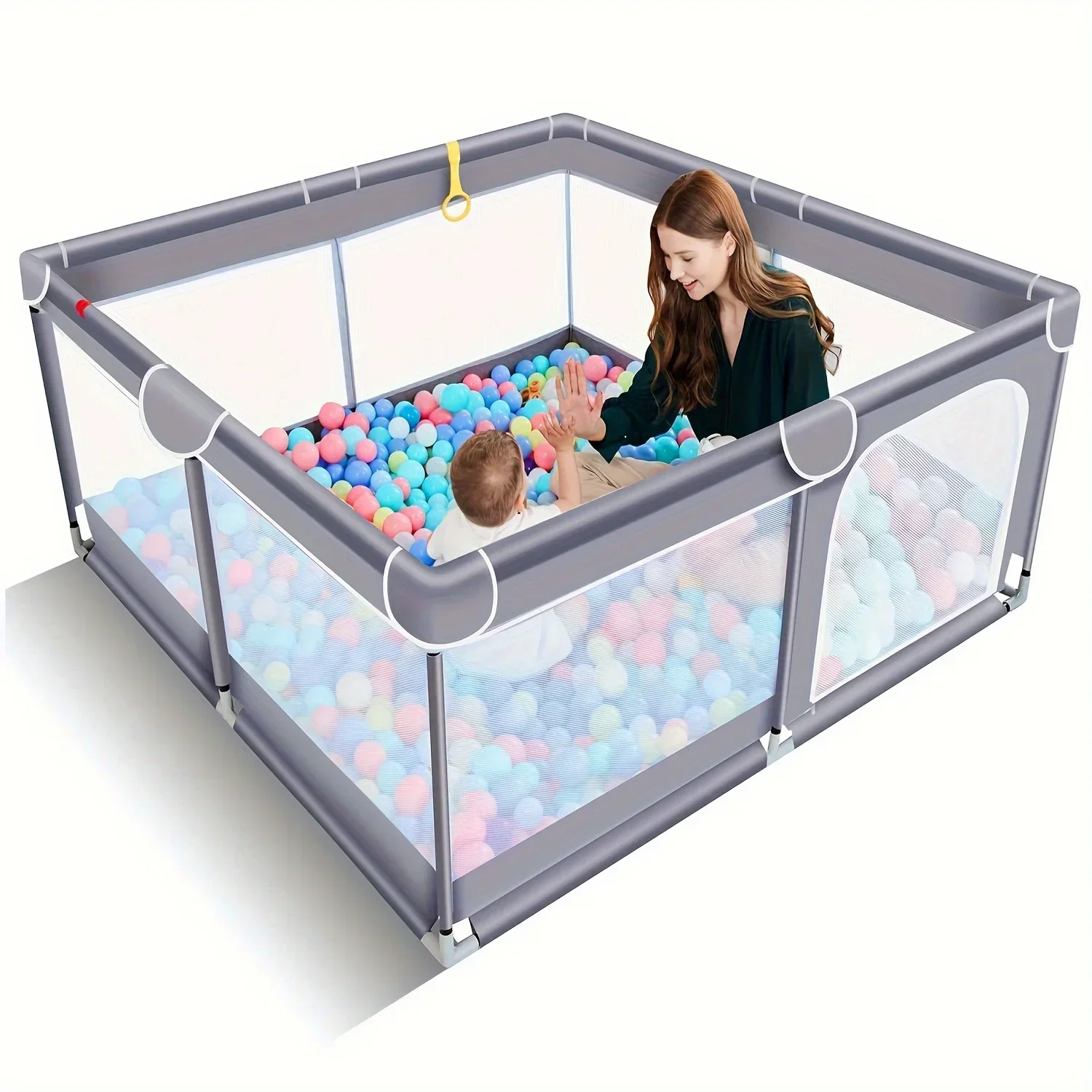 Baby Game Fence Safe Non Slip Design Soft Mesh Wall Sturdy Suitable Toddlers