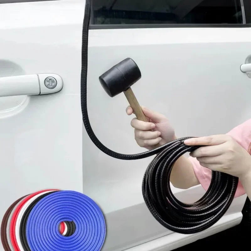 Car Door Anti-Collision Scratch Protector Trim with Steel Disc