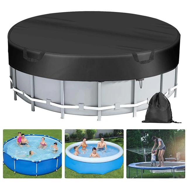 Swimming Pool Solar Covers Blankets With Drawstring Design Dustproof  Rainproof Inground Round Pool Cover Weather Resistance - AliExpress