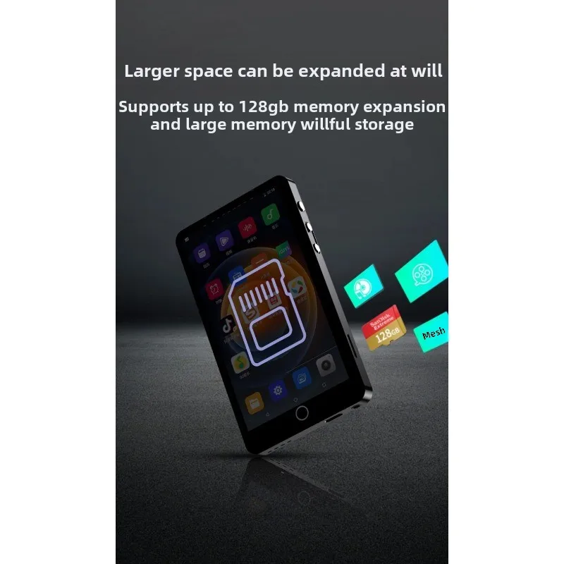 Mahdi MP4 Player With Camera Bluetooth Wifi Android 16gb Touch Screen Hifi Music MP3 Player TF Card Recorder Video Speaker