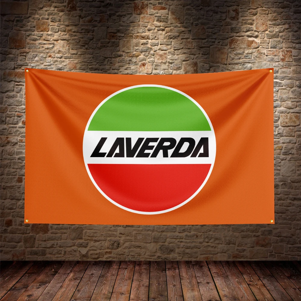 3X5Ft Laverdas Moto Flag Polyester Printed Car Banner For Decor