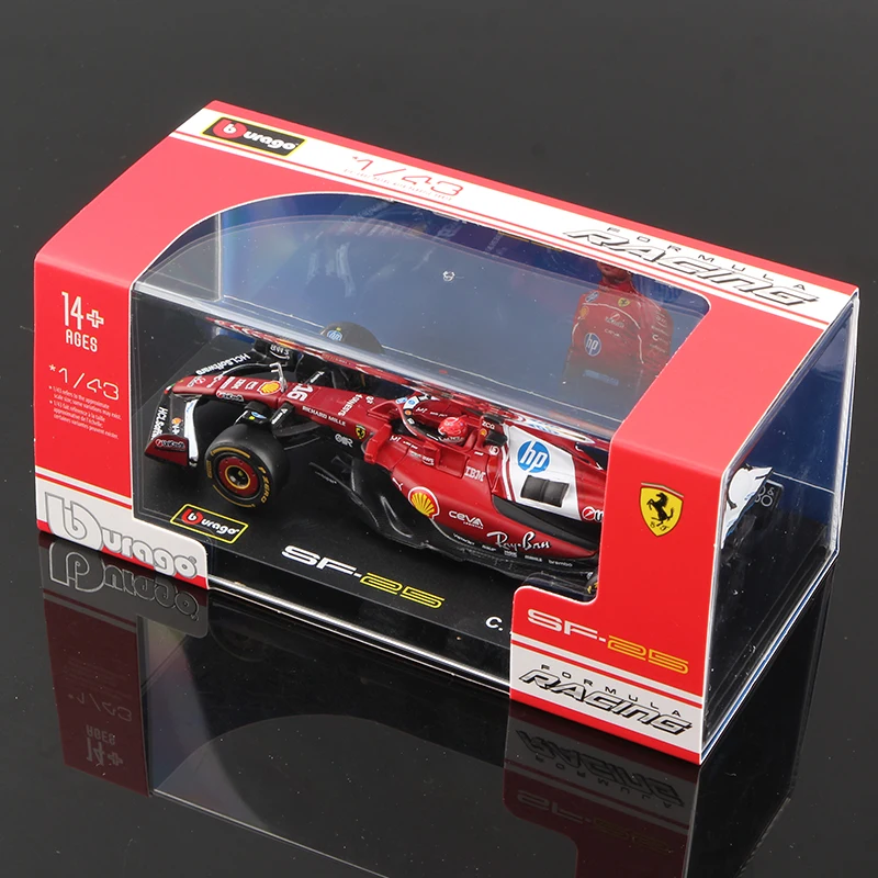 ブラーゴ 1/43 2025 F1 モデル ヘルメット付き 合金製 ミニチュア ダイ