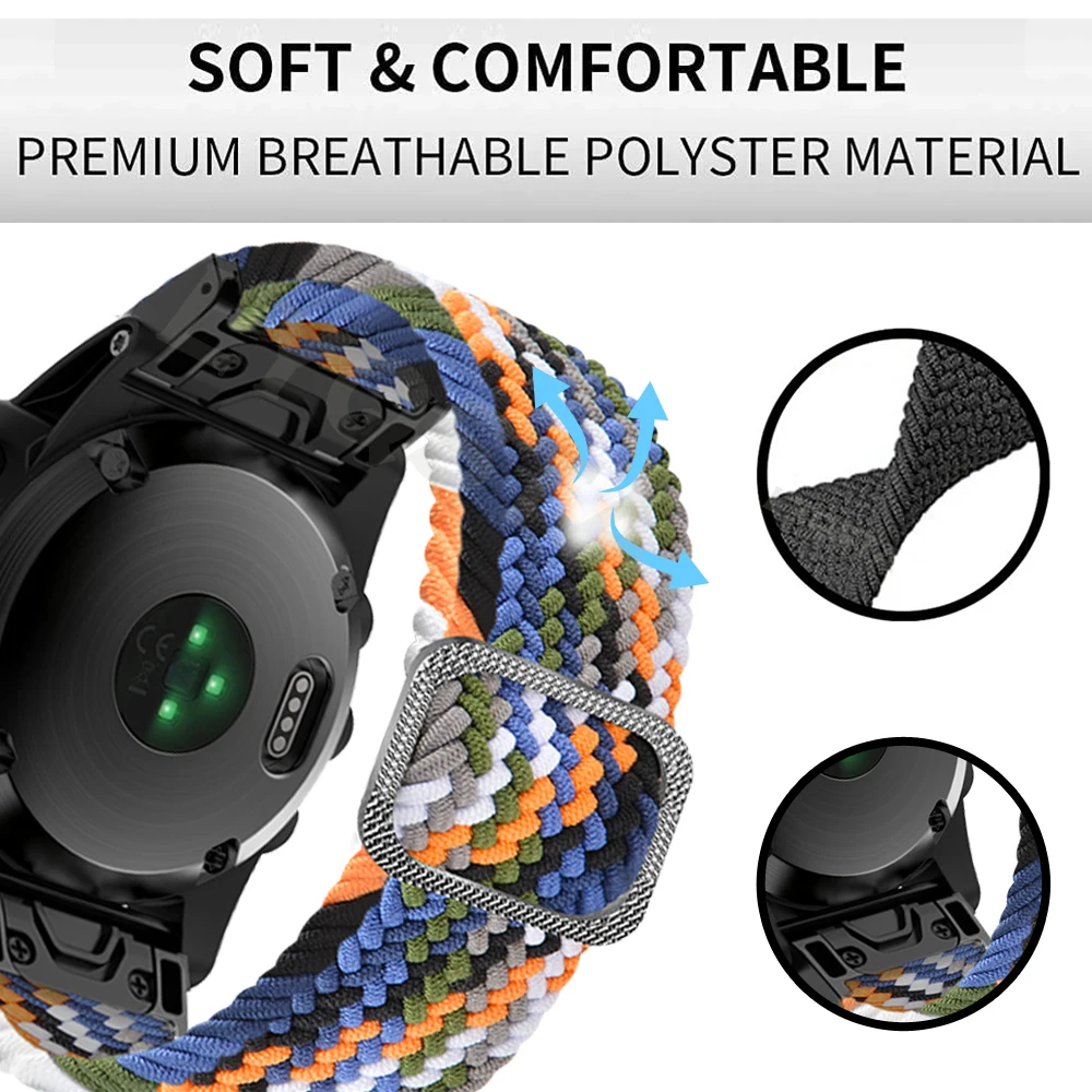 22 26mm  Ϸ Ʈ ð  Garmin Fenix 7 7X 6X 6 Pro 5X 5 Plus  Coros VERTIX /VERTIX 2   Ʈ