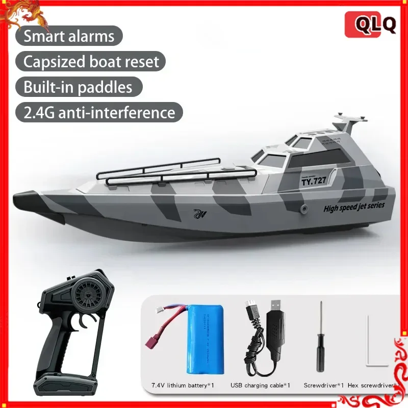 

2.4g Remote Control High-speed Ship Jet Boat Electric Turbine Jet High Horsepower Waterproof Remote Control Speedboat Toy Gift