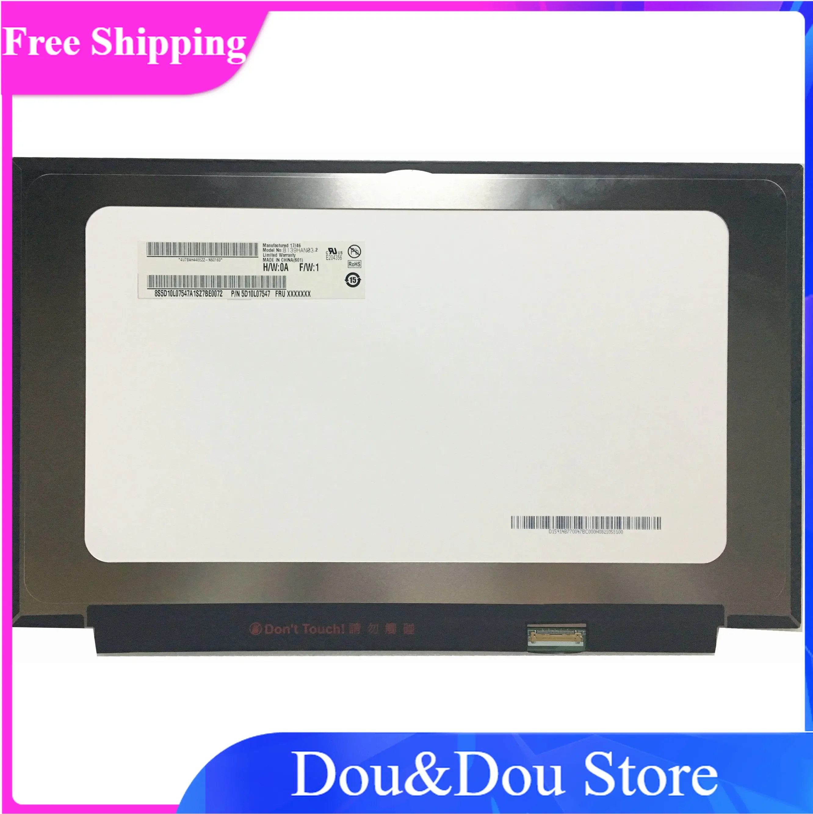 

B139HAN03.2 with NO touch SCREEN 30 pins IPS 1920x1080 EDP Laptop LCD Screen